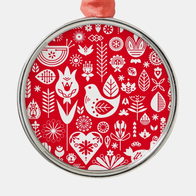 Decoraciones navideñas nórdicas escandinavas (Frente)