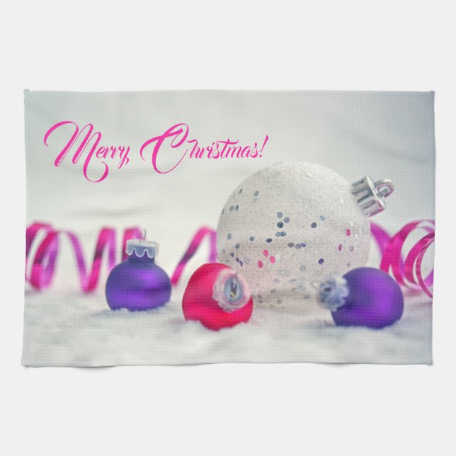 Decoraciones navideñas Toalla de cocina (Horizontal)