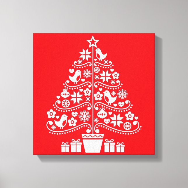 Decoraciones navideñas tradicionales escandinavas (Anverso)