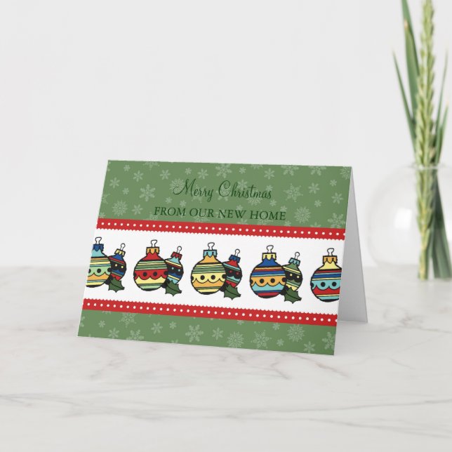 Decoraciones Nueva tarjeta de Navidades de direcci (Anverso)
