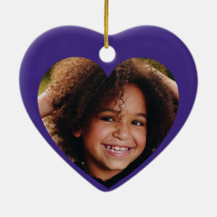 Decoraciones púrpuras del navidad, corazón de