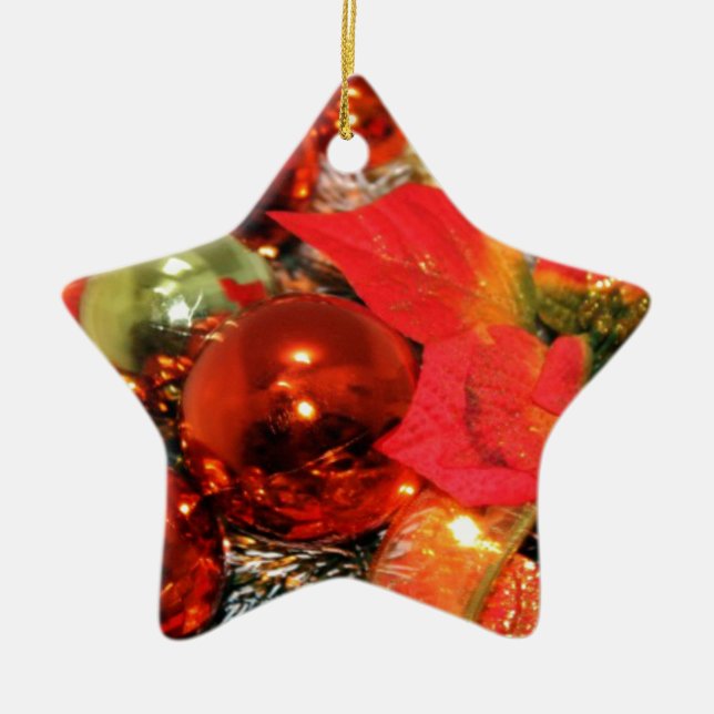 Decoraciones rojas festivas (Frente)