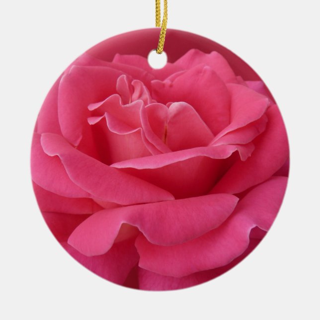 Decoraciones Rosas personalizadas con adornos rosa (Frente)