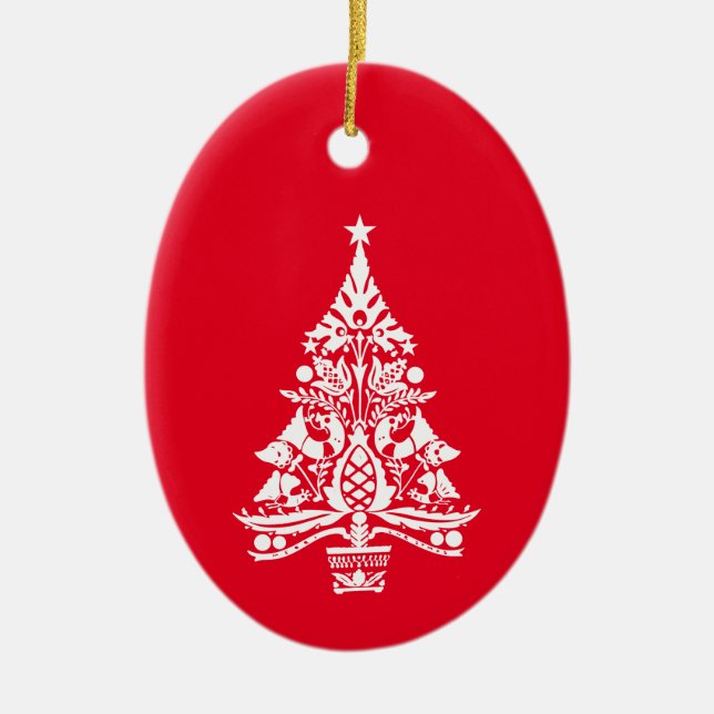Decoraciones tradicionales escandinavas de Navidad (Frente)