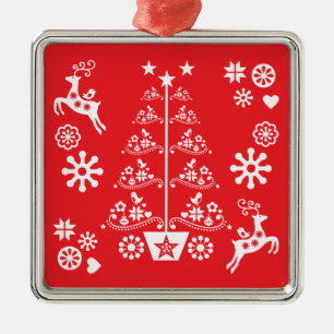 Decoraciones tradicionales navideñas escandinavas
