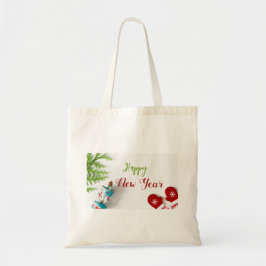 Decoraciones verdes de Navidad con bolsas de té