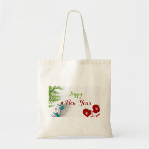 Decoraciones verdes de Navidad con bolsas de té
