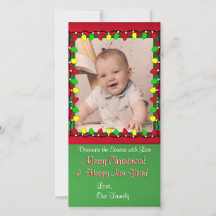 Decorada con tarjeta de felicitación de amor/ foto