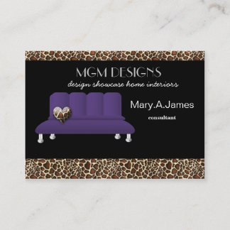 decorador de interiores de moda Tarjetas de visita