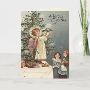 Decorando el árbol de Navidad -Navidad vintage