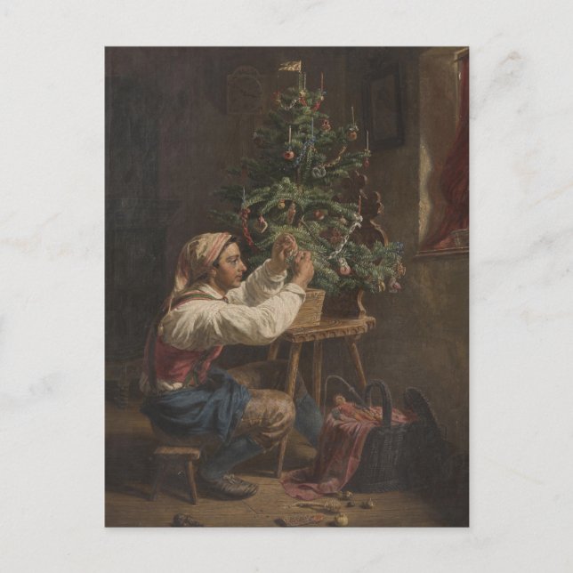 Decorando la pintura de época de Navidad (Anverso)