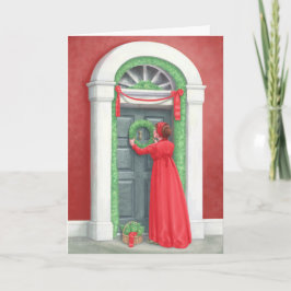 "Decorar para una Navidad Regencia." Tarjeta de va
