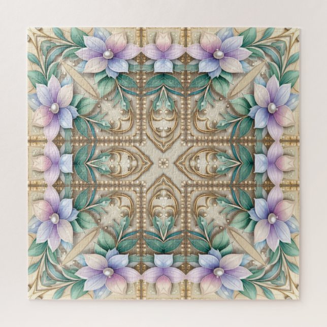 Decorative Floral Jigsaw Puzzle (Vertical)