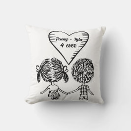 Decorativo adorable cojín de pareja