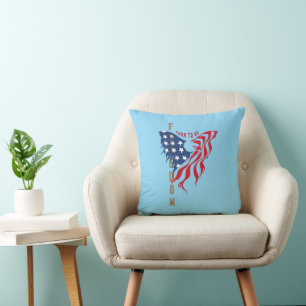 Decorativo Águila Patriótica Nacida para Ser Libre   Cojín 40
