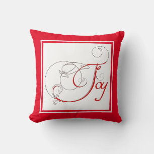 Decorativo ¡Alegría! Cojín para lanzar