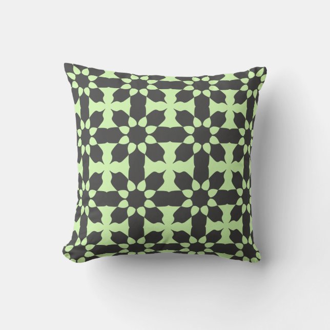 Decorativo Almohadón / Cojín Estilo Gris con Patrón (Anverso)
