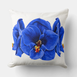 Decorativo Amaryllis Arte Pop Retro – Cojín Turquesa