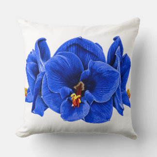 Decorativo Amaryllis Arte Pop Retro – Cojín Turquesa