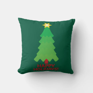 Decorativo Árbol de Navidad con cojín de estrella brillante