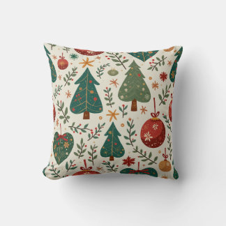 Decorativo Árbol de Navidad y cojín de motivos de adorno
