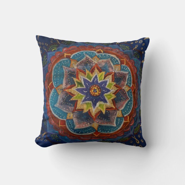 Decorativo Arte de Mandala Cojín (Anverso)