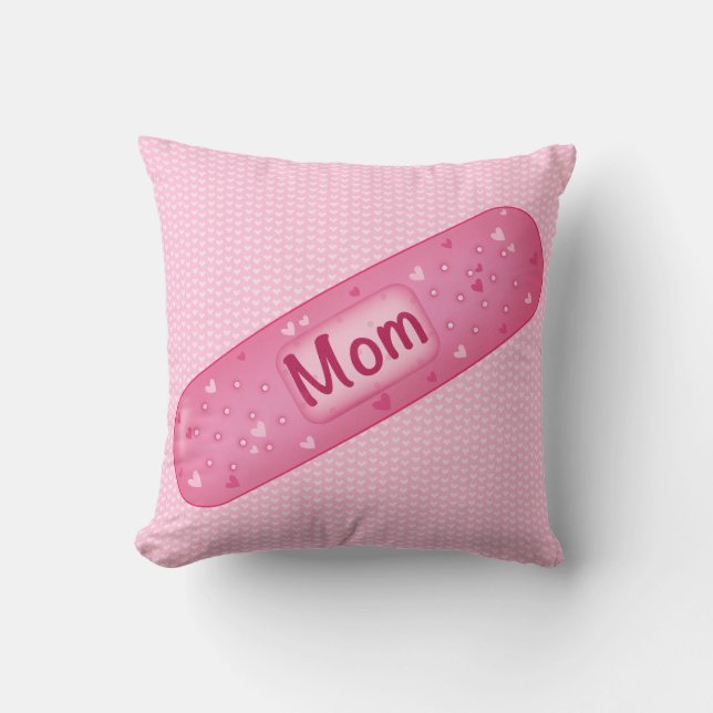 Decorativo   Band-aid mom  soft pink Cojín  (Anverso)
