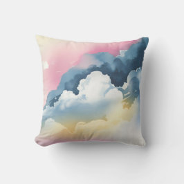 Decorativo Bandas de color de agua suave en el Cojín decorati