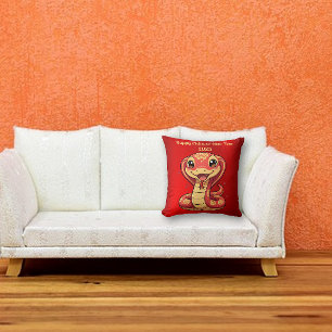 Decorativo Bebé adorable Snake Año Nuevo chino Cojín decorati