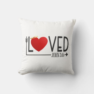 Decorativo Biblia Simple Amada Verse Valentine   Cojín