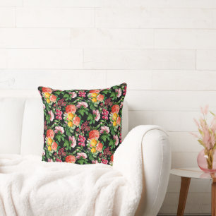 DECORATIVO BLOQUES DE FLORES VINTALES LUMINOSOS EN COJÍN DECO