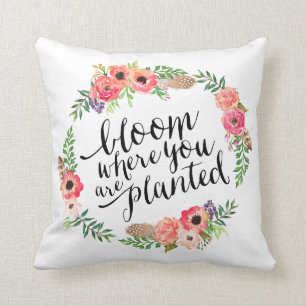 Decorativo Boho Bloom   Cojín