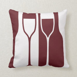 Decorativo Botellas de vino de Borgoña Resumen Cojín decorati