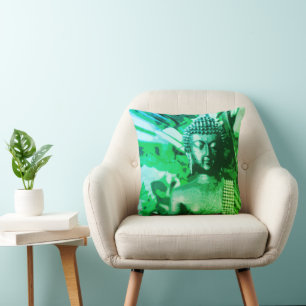 Decorativo Brillante cojín de meditación zen Buda con ombre v