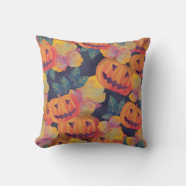 Decorativo Calabazas de Halloween de estilo vintage | Cojín