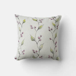 Decorativo Chica de granjas Artistry Berry and Leaves Cojín d