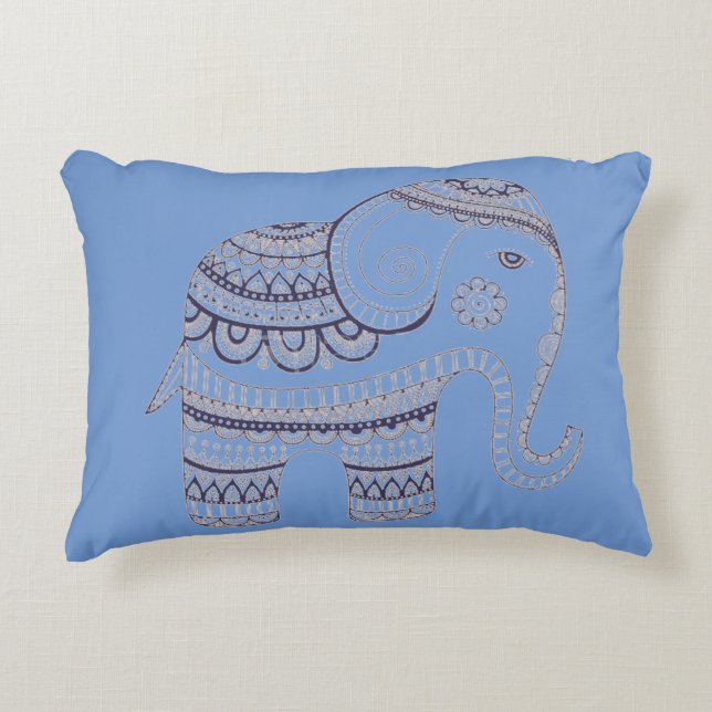 Decorativo Cojín algodón colección elefante (Anverso)