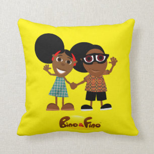 Decorativo Cojín amarillo Bino y Fino