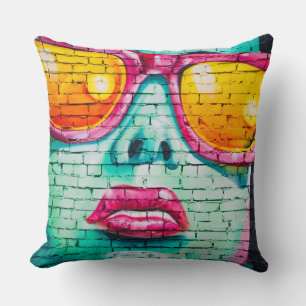 Decorativo Cojín - Arte Urbano de Labial