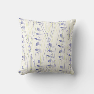 Decorativo Cojín con diseño de hojas difuminadas.