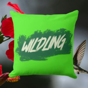 Decorativo Cojín con estampado de pincelada silvestre