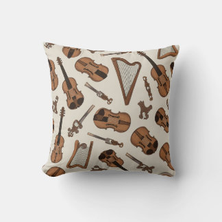 Decorativo Cojín con patrón de instrumentos de cadena