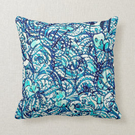 Decorativo Cojín cuadrado astral agua