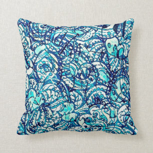 Decorativo Cojín cuadrado astral agua