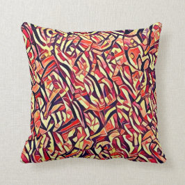 Decorativo Cojín cuadrado astral fuego