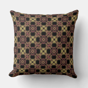 Decorativo Cojín cuadrado Jimette Diseño marrón anaranjado