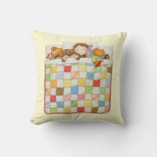 Decorativo COJÍN CUADRADO PARA LANZAR COZY QUILT - Amarillo