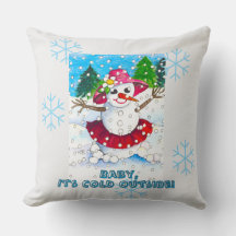 Cojín de 20" Baby it's Cold Outside