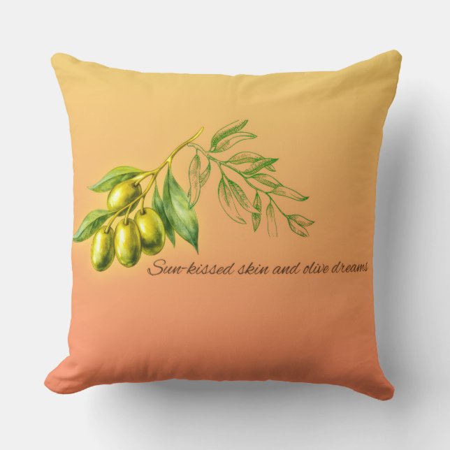 Decorativo Cojín de aceitunas (Anverso)