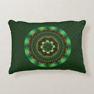 Decorativo Cojín de acento Mandala de la Tierra